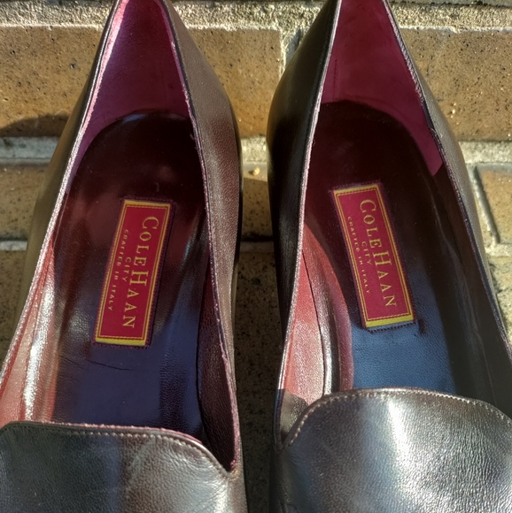 Cole Haan | Brown Slip On Leather Loafers Womens Size 9.5 - Picture 5 of 16